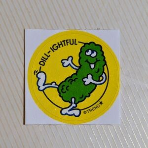 10/$20 Dill Pickle "Dill-ightful" Scratch & Sniff Retro Reward Sticker